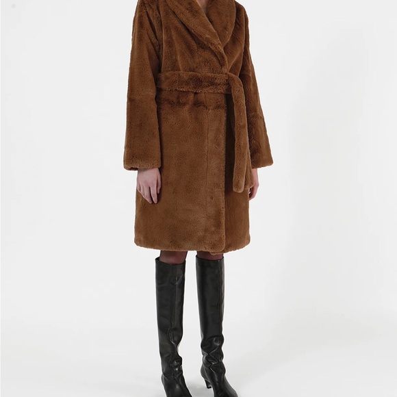 SOLD OUT! APPARIS Faux Fur BREE COAT XS - Picture 3 of 9